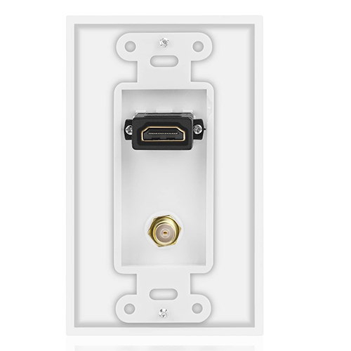 COAX HDMI Wandplatte